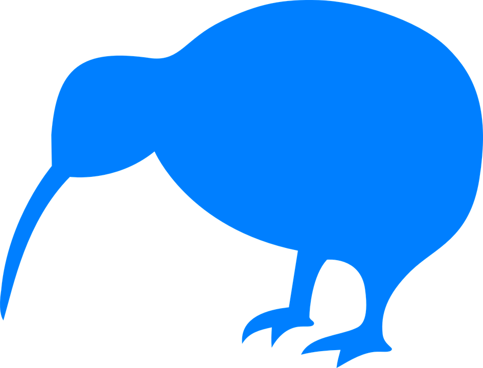 All Kiwi Bird Animal Silhouette Files Clipart Dragon - Kiwi Bird Silhouette (945x720)