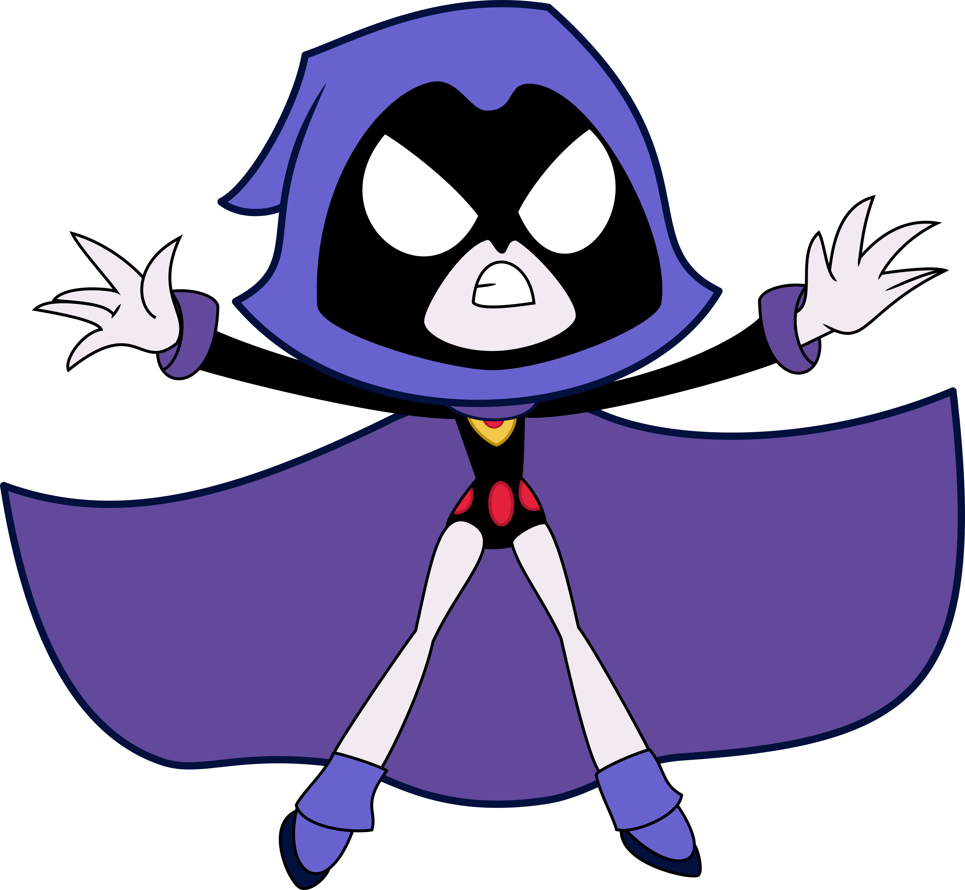 Art - Raven From Teen Titans Go (3252x3000)