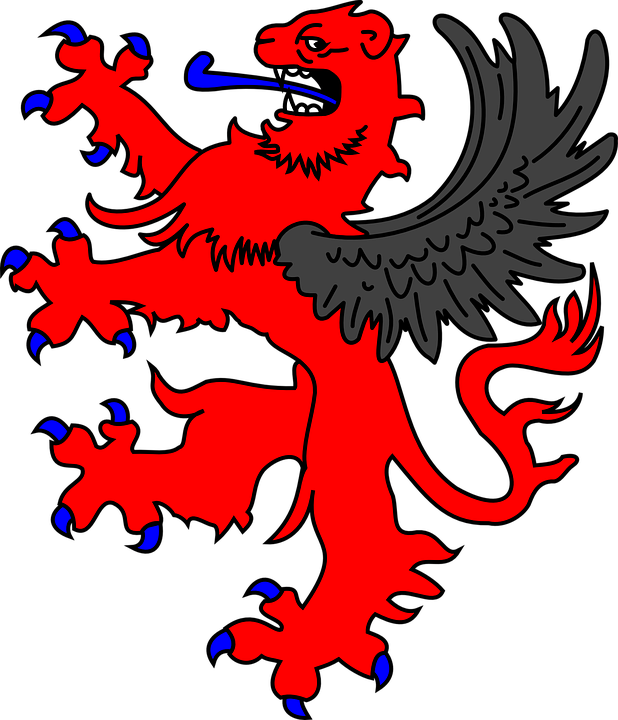 Cartoon Picture Of A Lion 29, - Winged Lion Coat Of Arms (618x720)