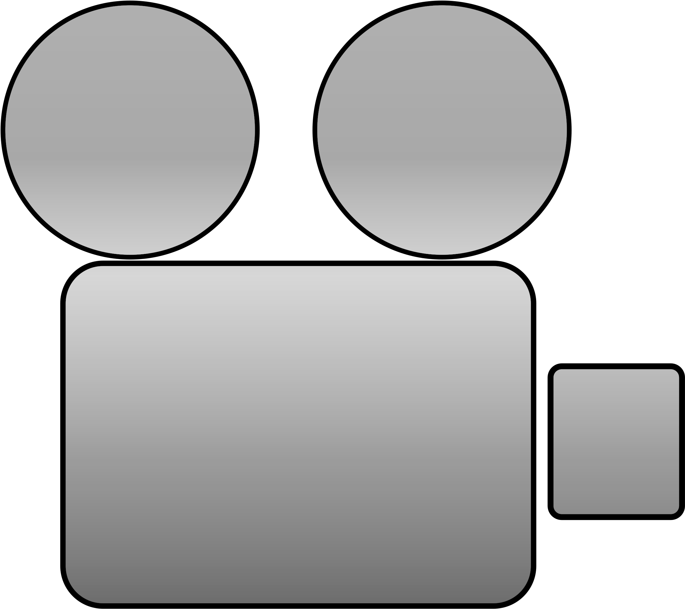 Camera Clip Art Download - Video Camera Icon Gray (2400x2160)