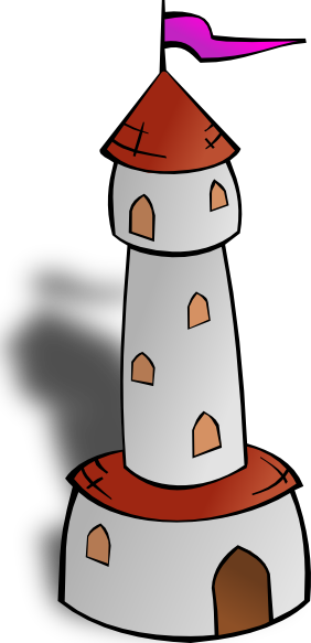 Bridge Clipart Cartoon - Tower Clipart (282x583)