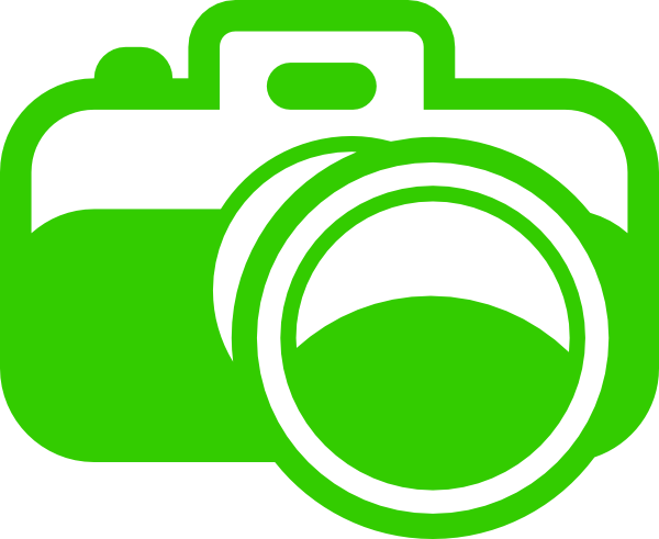Camera Clip Art Green (600x491)