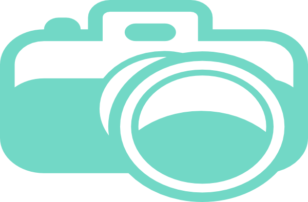 Teal Camera Clip Art - Camera Clip Art (600x394)