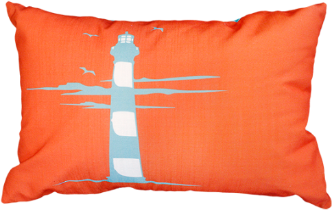 Lighthouse Indoor/outdoor Cushion - Blue (1050x490)