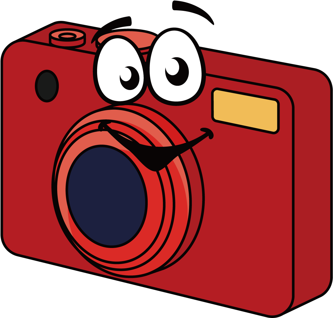 Digital Camera Cartoon Clip Art - Dessin Appareil Photo Numerique (1276x1276)