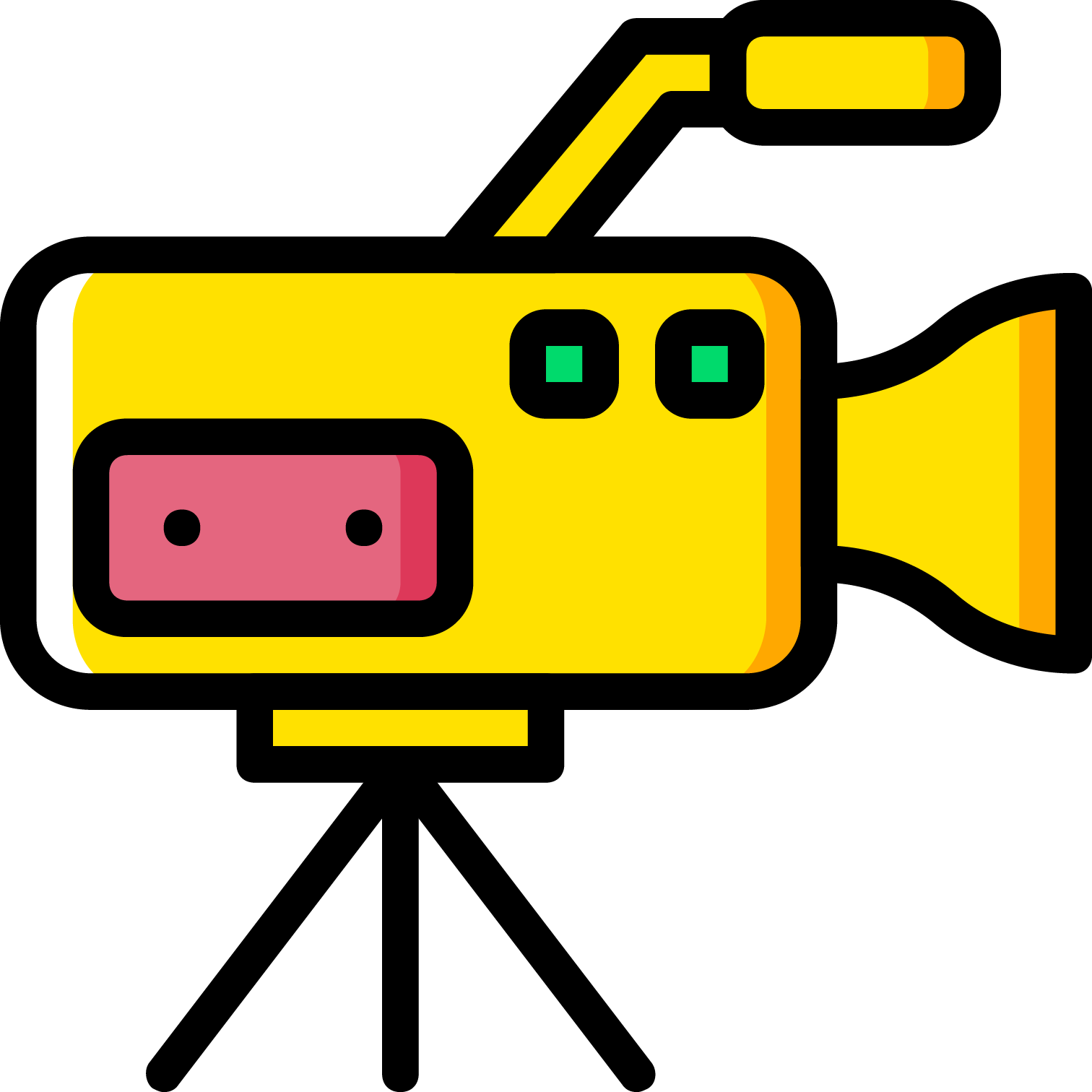 Video Camera Scalable Vector Graphics Icon - Icon (1512x1512)