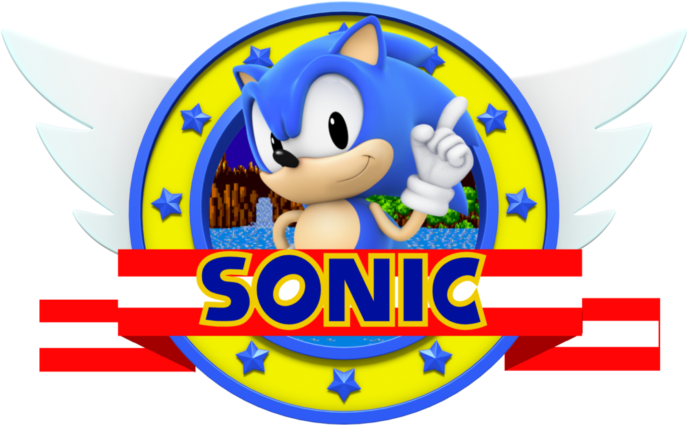 Ring Clipart Sonic - Sonic Title Ring (1024x634)