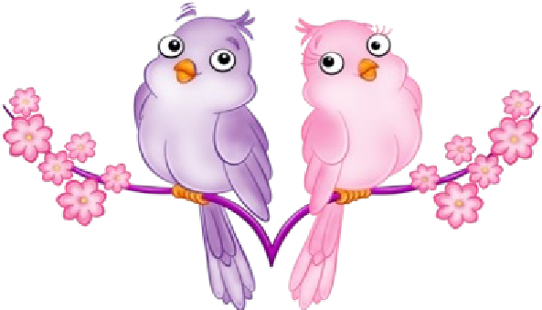 Love Bird's Cute Pictures - Cute Love Birds Cartoon (600x600)