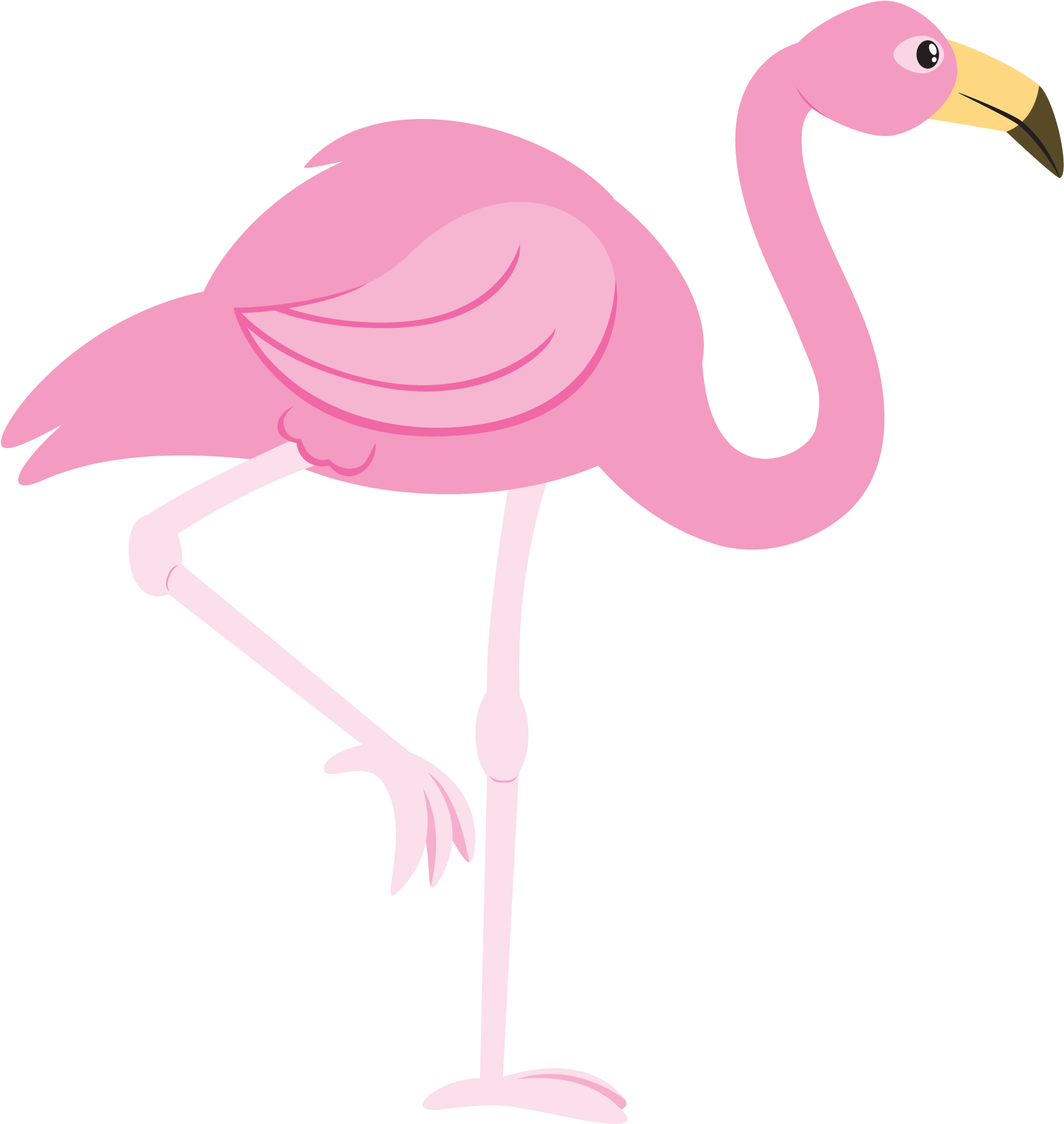 Flamingo Clipart - Flamingo Cartoon Png (1950x2025)