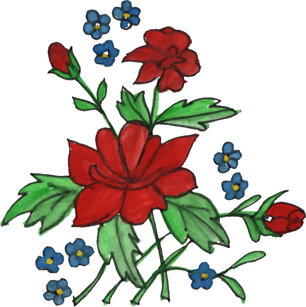 Cut Flowers Art Floral Design Clip Art - Cut Flowers Art Floral Design Clip Art (1021x1024)