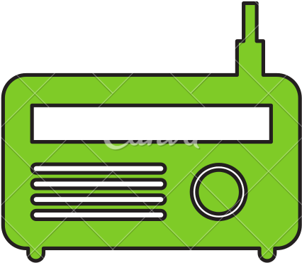 Old Radio Isolated Icon - Radio (550x550)