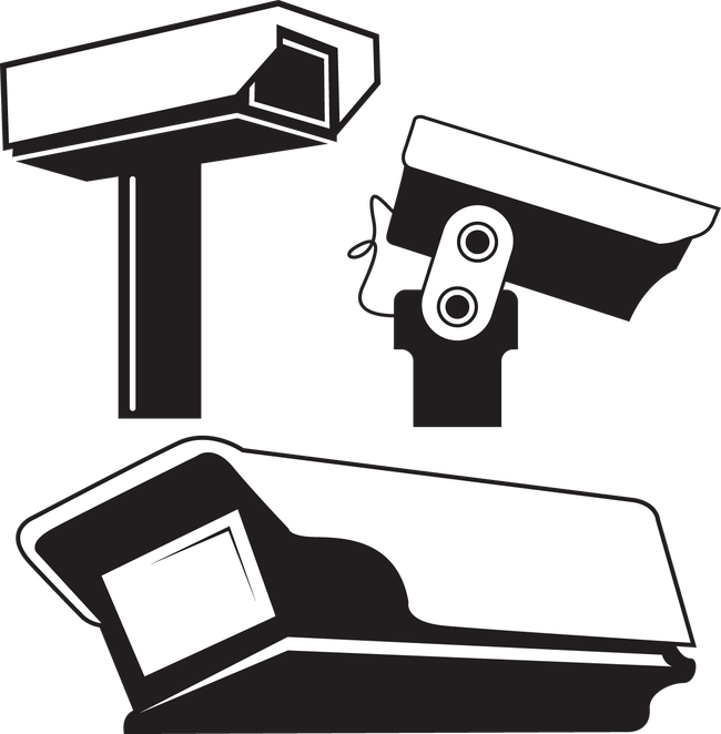 Wireless Security Camera Clip Art - Wireless Security Camera Clip Art (650x662)