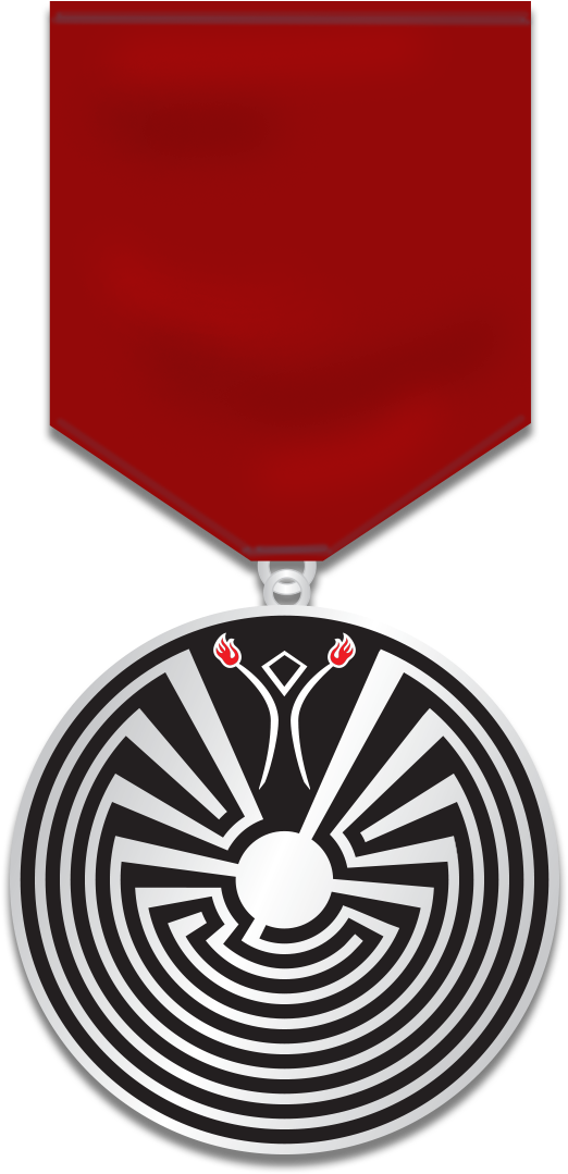 Award Certificate - Man In The Maze Logo (536x1111)