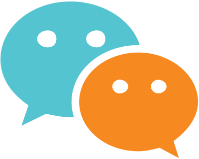 Service Social Media - We Chat Logo White (400x320)