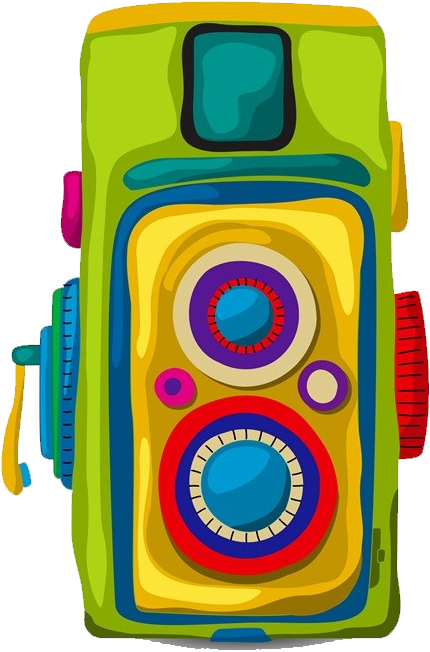 Camera Watercolor Painting Clip Art - Camera Watercolor Painting Clip Art (617x1024)