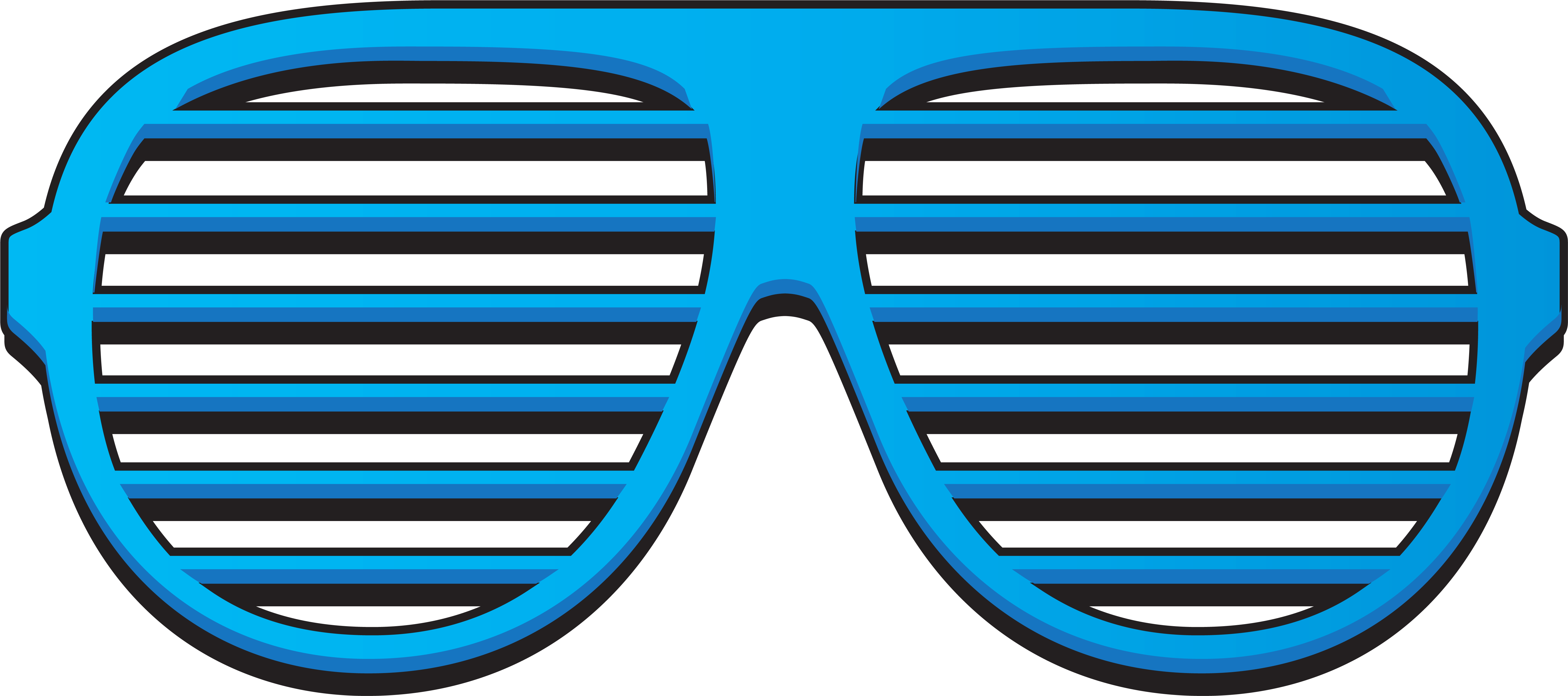 Clip Arts Related To - Shutter Sunglasses Png (6238x2766)
