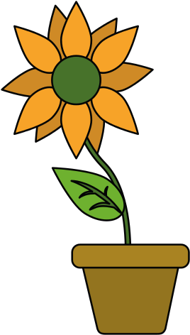 Flower In A Pot Vector Icon Illustration - Vase (550x550)