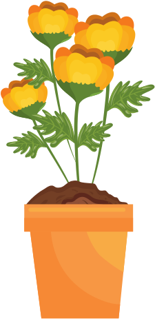 Flowers In A Pot Icon - Icon (550x550)