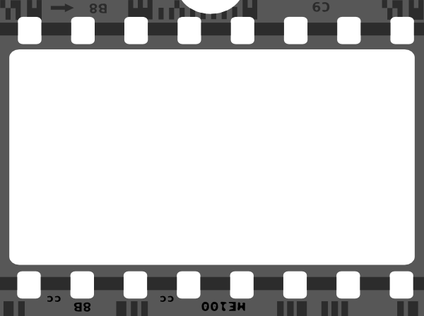 Movie Film Border Clip Art At Clker - Film Strip Png Transparent (600x448)
