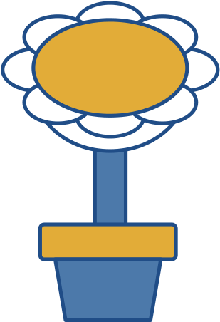 Flower In A Pot - Flower In A Pot (550x550)