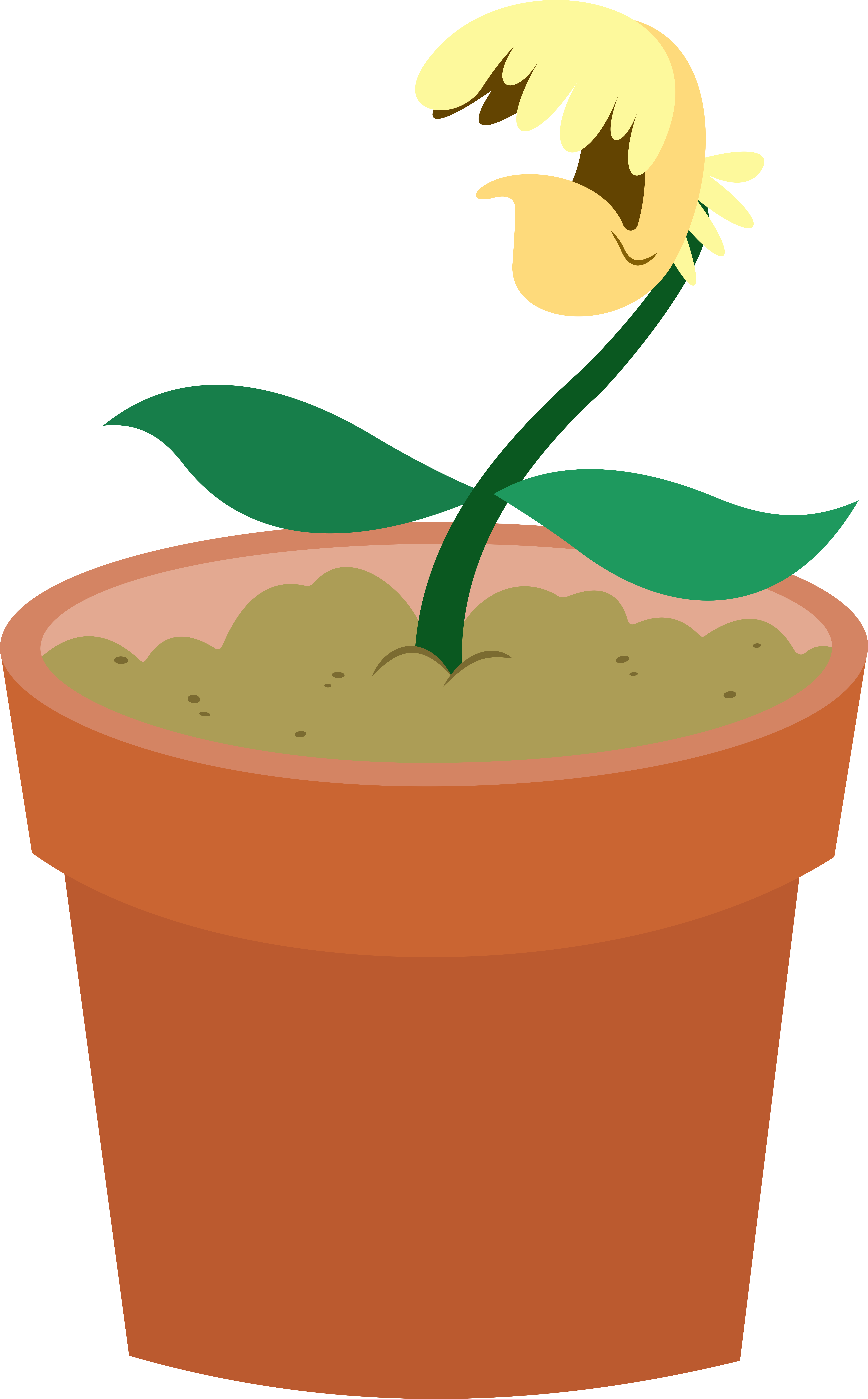 Dasprid, Coughing, Flower, Flower Pot, No Pony, Plant, - Mlp Vector Flower (6000x9668)