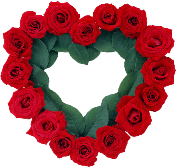 Flower Rose Wreath Valentines Day Heart - Flower Rose Wreath Valentines Day Heart (1024x1000)