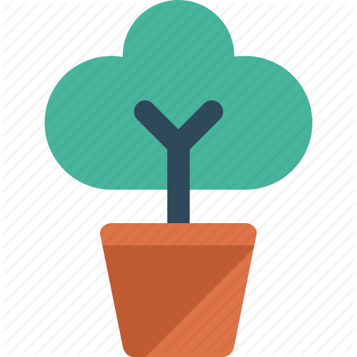 Flower Pot Icon - Growing Flower Icon Png (512x512)