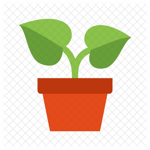 Flower, Leaf, Office, Plant, Pot, Potted Icon - Potted Plants Icon (512x512)