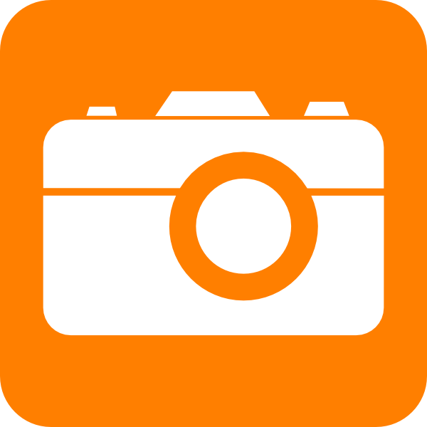 How To Set Use Orange Camera Svg Vector - Camera Clip Art (600x600)