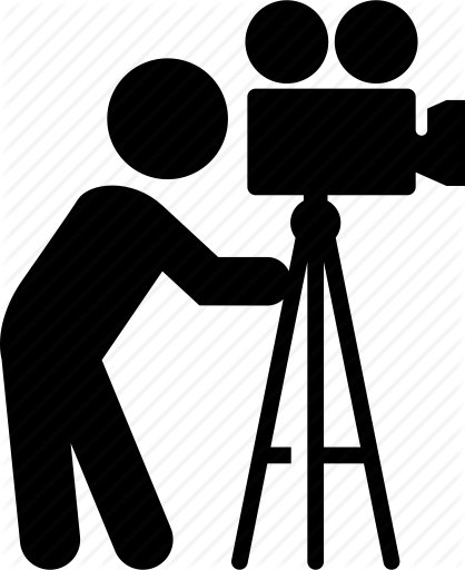Video Camera Tripod Png Pic - Video Camera Icon (418x512)