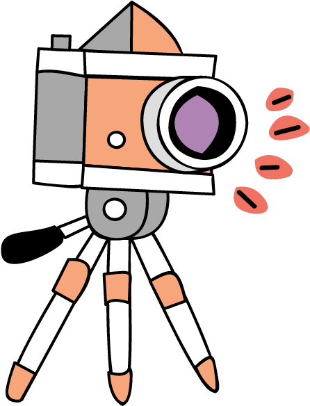 Hand-painted Cartoon Camera 1073*809 Transprent Png - Hand-painted Cartoon Camera 1073*809 Transprent Png (1073x809)