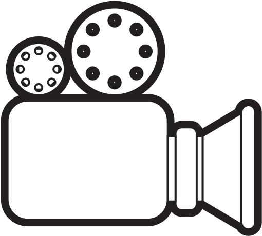 Video Camera Icon In Black Silhouette - Videocamara Vectpr (550x550)