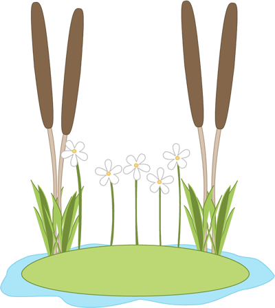 Weed Clipart Pond Plant - Lily Pad Clip Art (400x448)