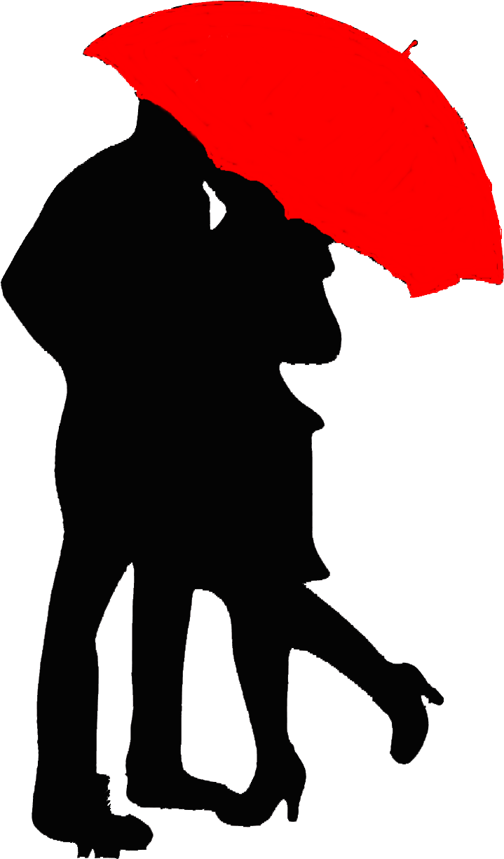 Dias Dos Namorados 12 06 - Lovers Under Umbrella Silhouette (1600x1591)