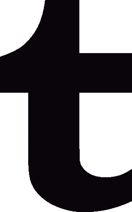Tumblr Logo Rubber Stamp - Png Logo (437x700)