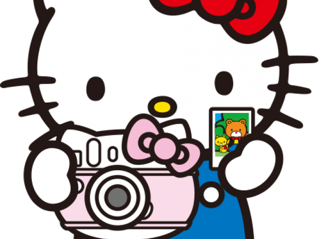 Camera Clipart Hello Kitty - Hello Kitty Clock Hand Made (640x480)