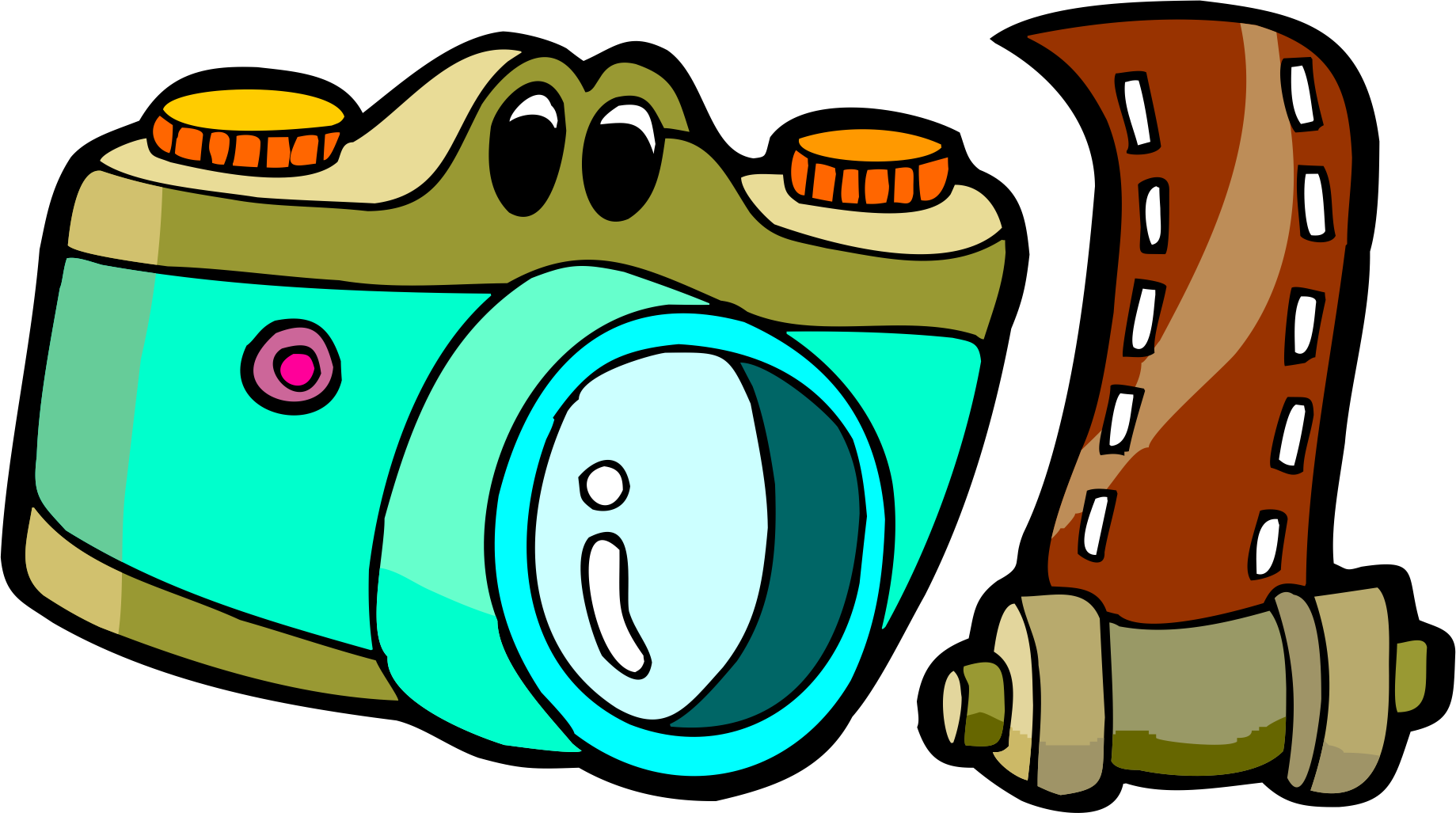 Photographic Film Cartoon Drawing Clip Art - Drawing (1839x1027)