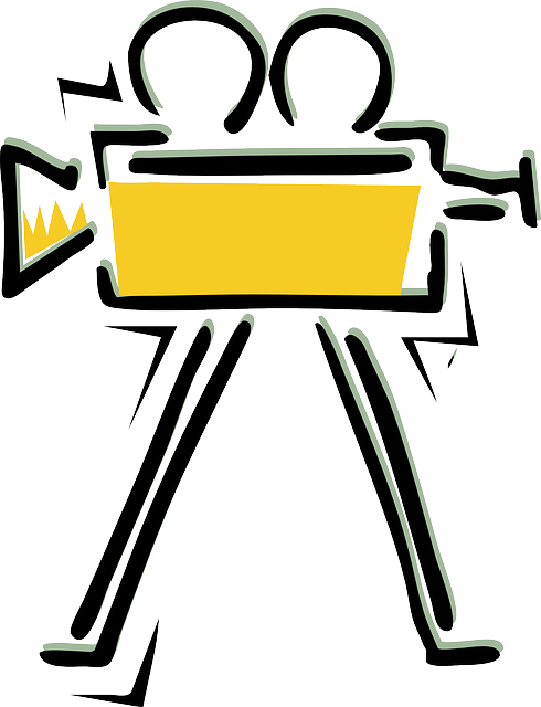 Movie, Cinema, Camera, Director, Film Projector - Film Camera Clip Art (490x640)