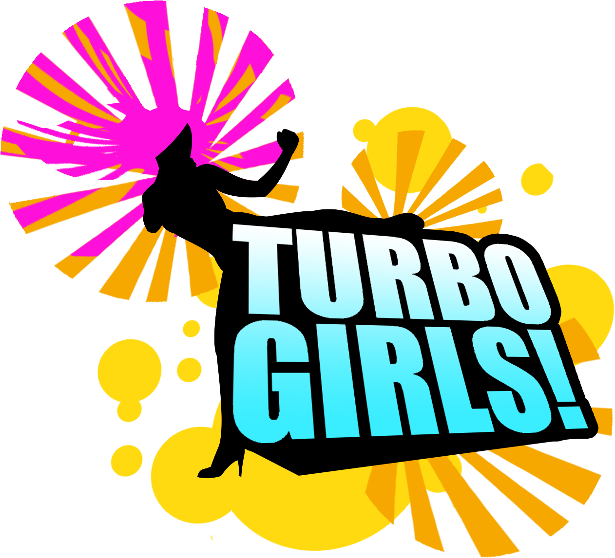 Turbo Girl Kick - Graphic Design (1395x1437)