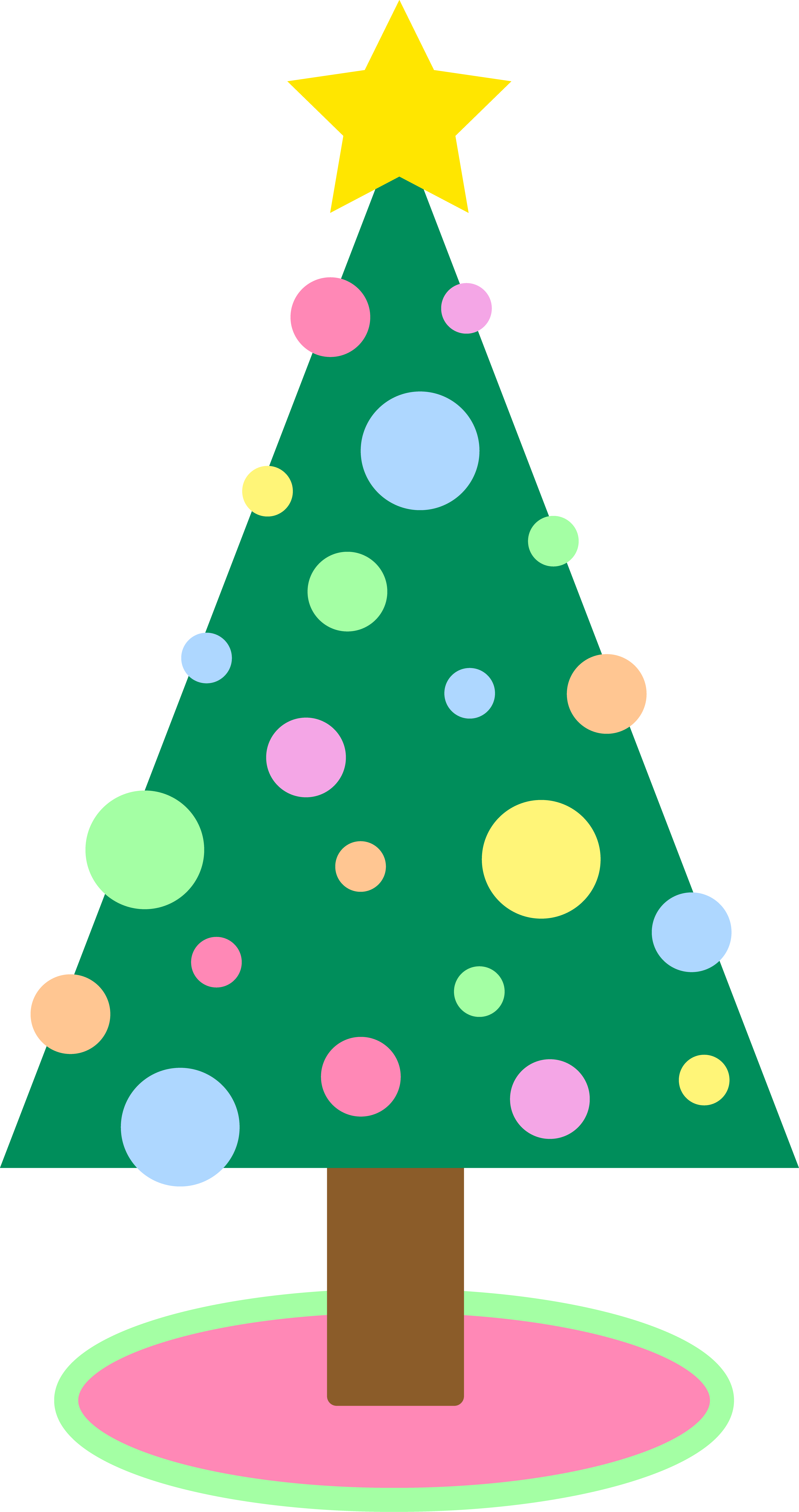 Clip Art Holiday Tree Free Clipart Cliparts For You - Cute Christmas Tree Cartoon (4150x7856)
