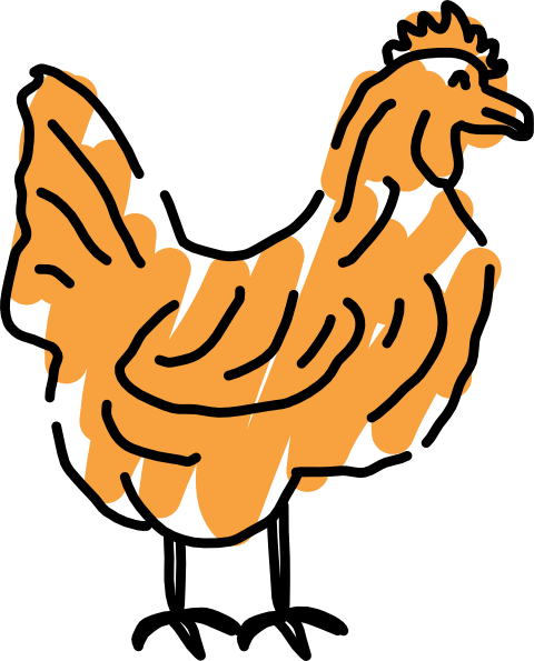 Clip Arts Related To - Farm Chicken Graphic (480x595)