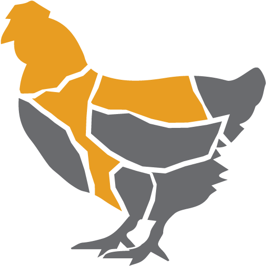 Backs, Necks, Hearts & Livers Call For Availability - Shadow Images Of Hen (601x601)