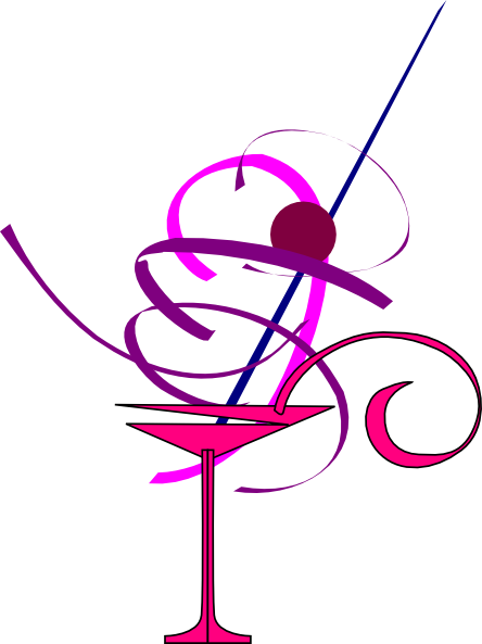 Martini Glass Cocktail Glass Clip Art Image - Cartoon Cocktail Glass (444x593)