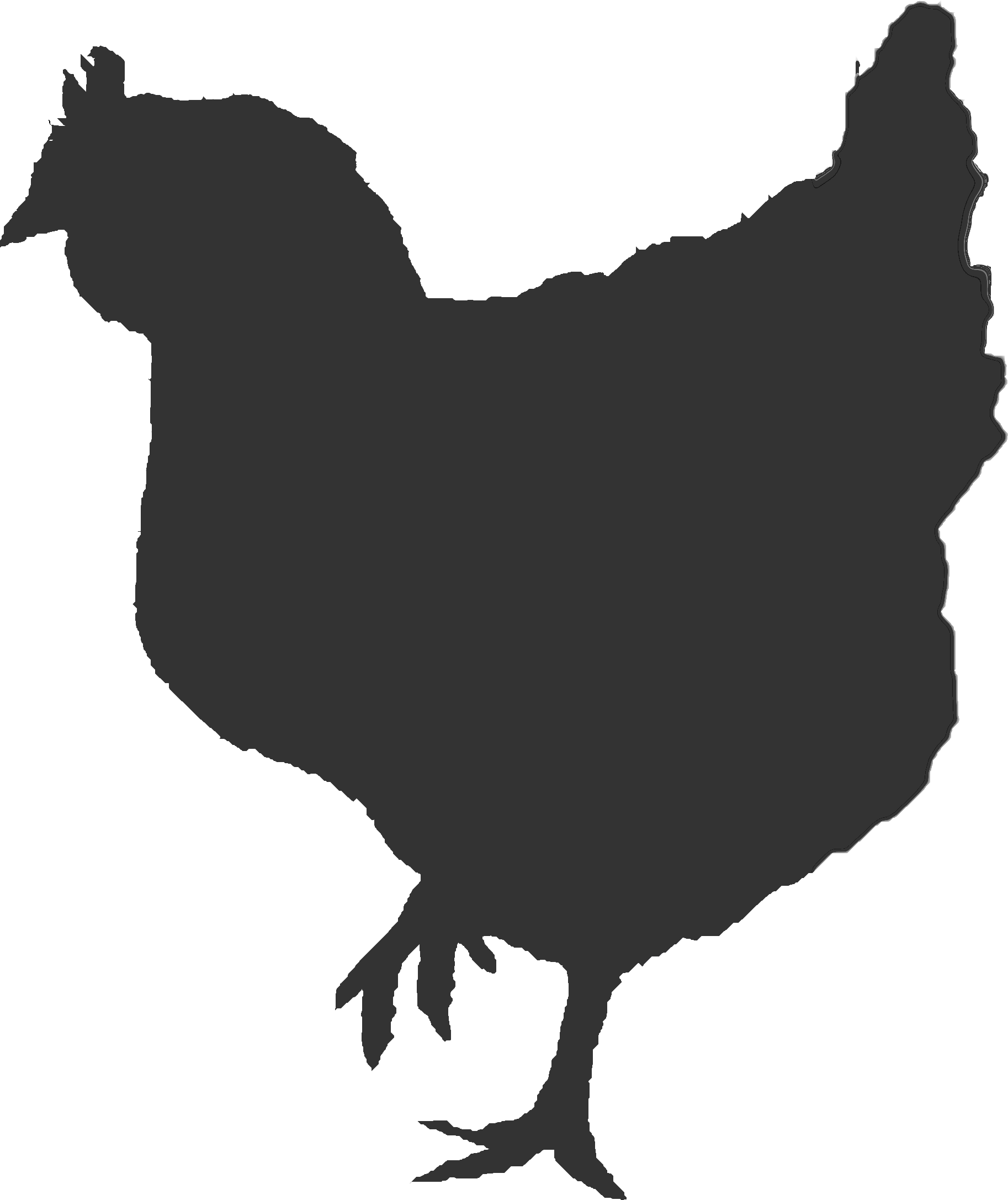 Ontario Broiler Chicken Hatching Egg Producers Association - Chicken & Egg Silhoutte (1826x2173)
