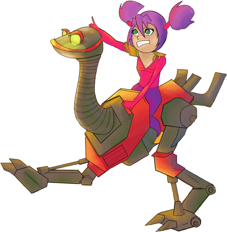 Gnome Chicken Walker Lineart By Xalalax By Kitaki89 - Line Art (900x773)