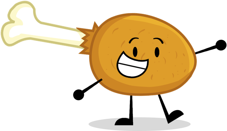 Chicken Leg Pose By Yearsanimations - Cartoon Chicken Leg Png (832x555)