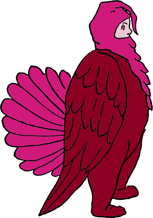 Boy Wearing Chicken Suit - Chicken (600x854)