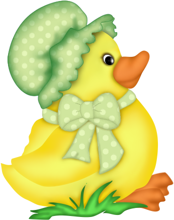 Blog De L'ile De Kahlan - Cartoon Easter Chick On Transparent Background (382x449)
