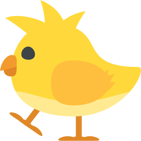 Baby Chick Emoji Vector Icon - My Journal: Easter Emoji Journal - Blank Lined Notebook (512x512)