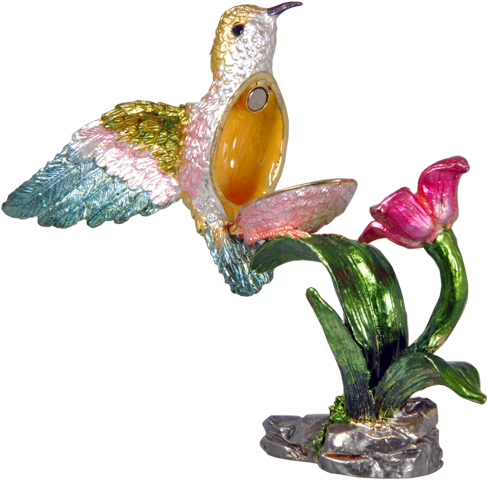 Hummingbird Open - Ruby-throated Hummingbird (500x500)